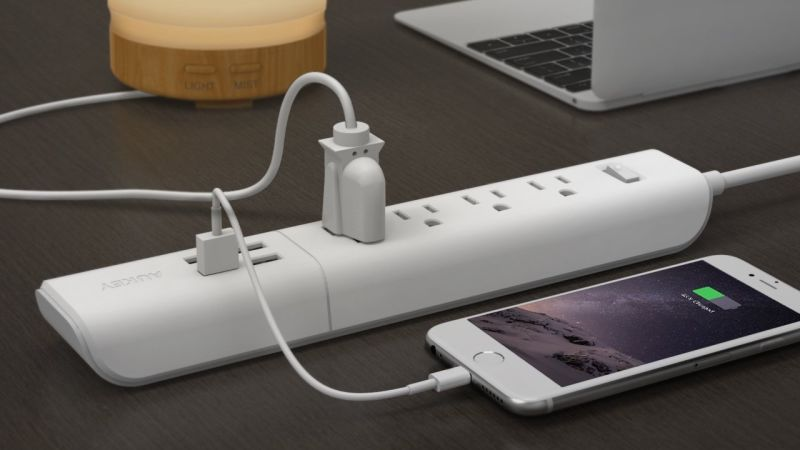8-Outlet/6-USB Aukey Surge Protector, $24 with code AU3STRIP | 4-Outlet/4-USB Aukey Surge Protector, $16 with code AU2STRIP